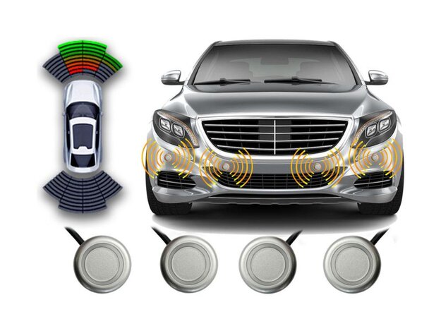 TEYES Front Parking Sensors For CC3/CC2 Plus/SPROPlus/TPRO 2/Silver Передние автомобильные парктрони
